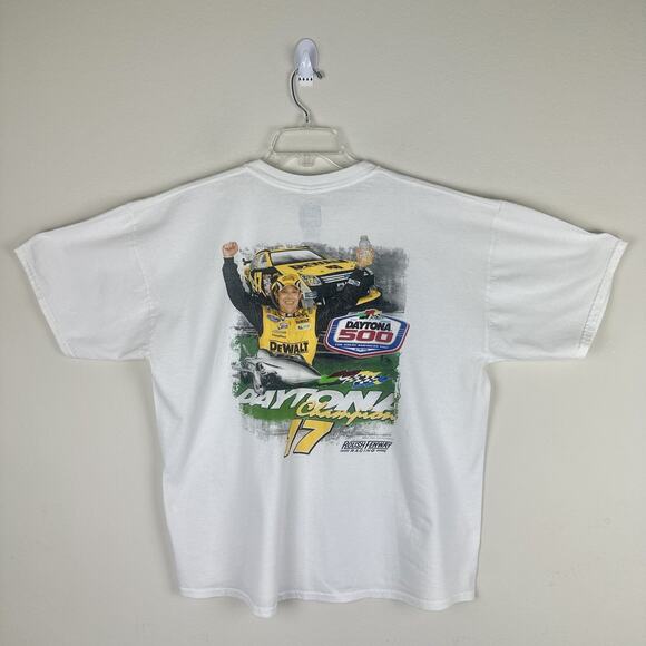 Matt Kenseth Daytona 500 2019 Champion Roush Fenway Racing T Shirt Size XL - Picture 4 of 5